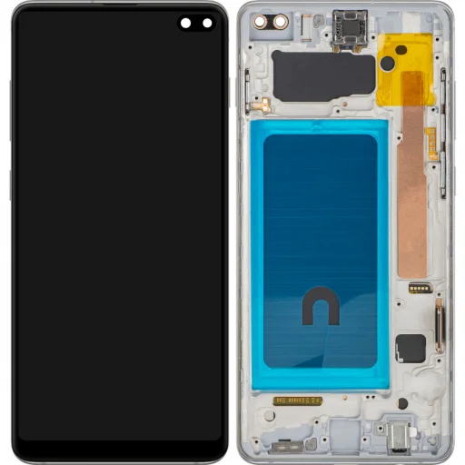 LCD displej modul pre Samsung Galaxy S10+ G975, Aftermarket, strieborný - 1