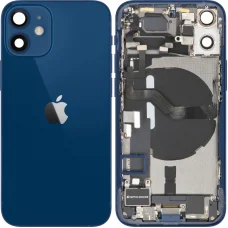 Kryt batérie / Zadný kryt so stredovým rámom pre Apple iPhone 12 mini, Kompletné diely, Modrý, demontovaný (trieda A)