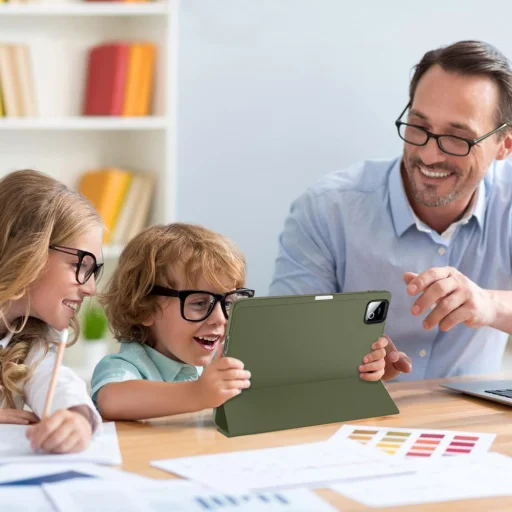 Xiaomi Pad 7 / 7 Pro / 8 / 8 Pro 11.2 puzdro Tech-Protect SmartCase Pen, zelené - 11