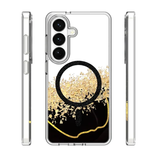 Samsung Galaxy S25 Epoxy Mag puzdro čierne - 2