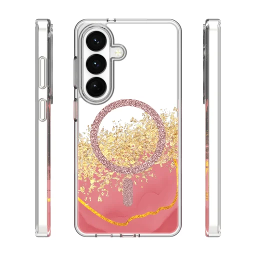 Samsung Galaxy S25 Epoxy Mag puzdro ružové - 2