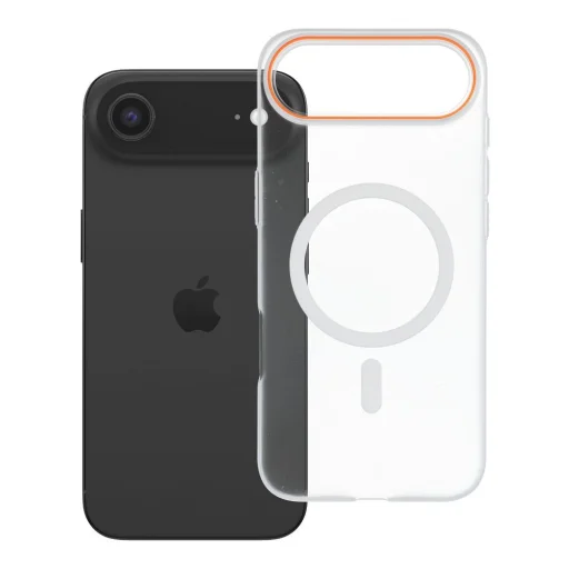 iPhone 17 AIR oranžové priehľadné puzdro kompatibilné s MagSafe - 5