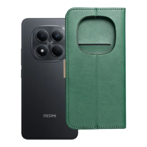 Xiaomi Redmi Note 15 Pro 4G puzdro - zeleno-zlaté knižkové puzdro - 9