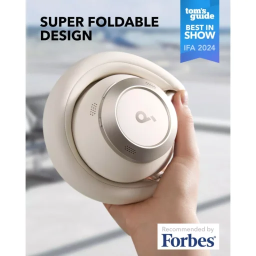 Anker Soundcore Space One Pro, biele bluetooth slúchadlá - 4