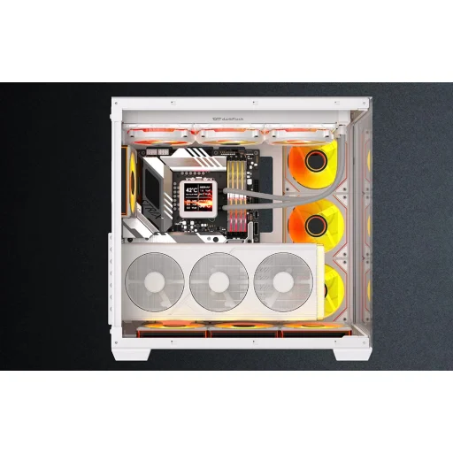 Počítačová skriňa DarkFlash C280 biela - 8