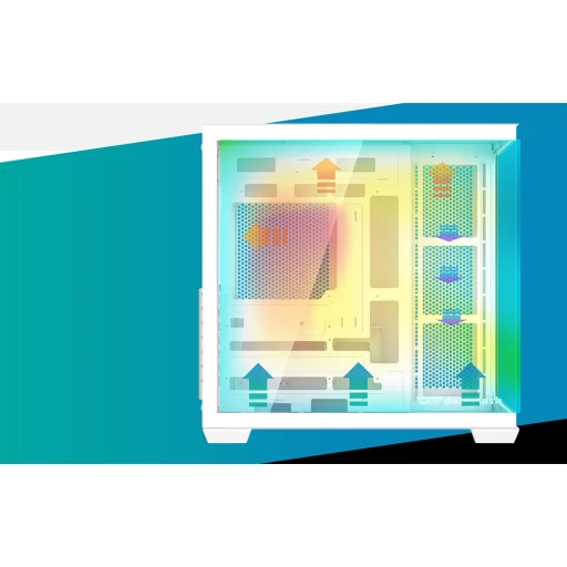 Počítačová skriňa DarkFlash C280 biela - 9