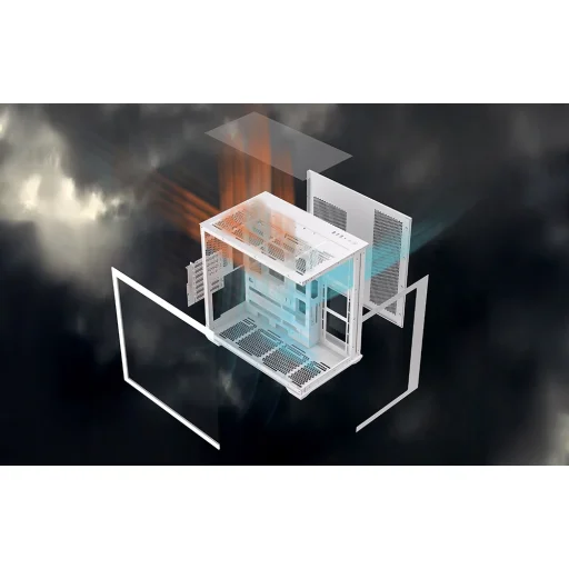 Počítačová skriňa DarkFlash C280 biela - 11