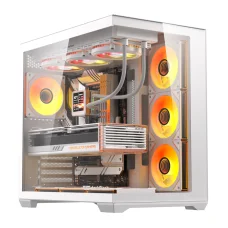 DarkFlash C280 Biela počítačová skriňa (+7 ventilátorov)