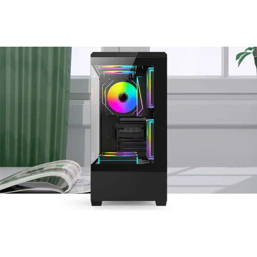 Počítačová skriňa DarkFlash C365 (čierna) bez ventilátora - 7