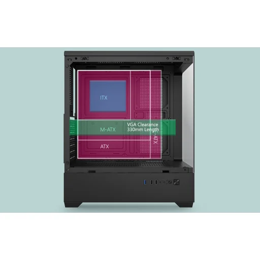 DarkFlash C365 počítačová skriňa čierna - 9