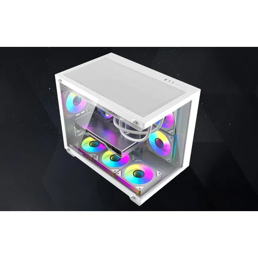 Počítačová skriňa DarkFlash B275 PRO biela - 8