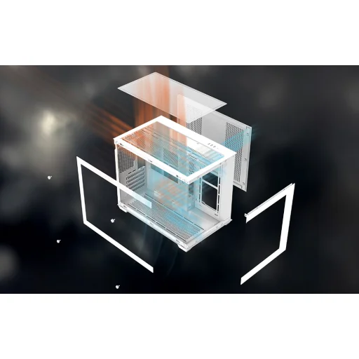 Počítačová skriňa DarkFlash B275 PRO biela - 9