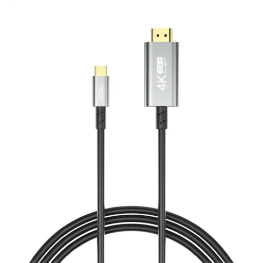 USB-C - HDMI video kábel XO DESIGN GB019, 1.8m, čierny - 1