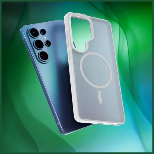 Samsung Galaxy S26 Ultra 3MK Smoke MagCase biele puzdro - 9