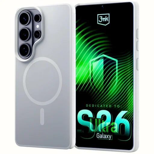 Samsung Galaxy S26 Ultra 3MK Smoke MagCase biele puzdro - 1