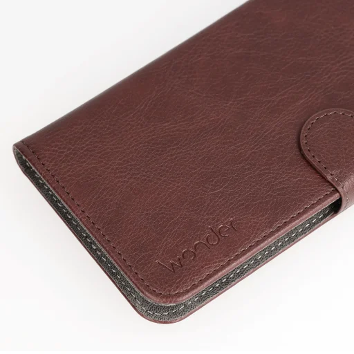 WONDER COMMON Univerzálne flipové puzdro (VEĽKOSŤ S) iPhone 12/13/Samsung S6/A5 2016/Xcover 4/S22/Huawei P8 2017 hnedé puzdro - 6