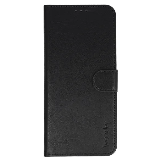 WONDER COMMON Univerzálne flipové puzdro (VEĽKOSŤ: L) iPhone 6 Plus/7 Plus/8 Plus/Xs Max/11 Pro Max/Samsung S20 FE/S21 FE/S10 Plus/A10/A32/A54/Xiaomi 12 Lite/Huawei P30 Pro čierne puzdro - 2