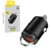 Blavec nabíjačka do auta BS-02B Aero - USB + Type C - QC 3.0 18W PD 30W (CCBS02BA-UCB) čierna thumbnail