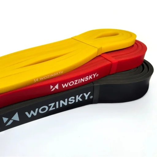 Wozinsky WGO-3 latexové odporové gumy na cvičenie - 3 ks - 3