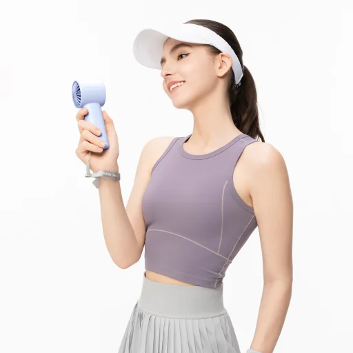 Jisulife Ručný ventilátor 10 4000mAh Prenosný USB ventilátor - Modrý - 9