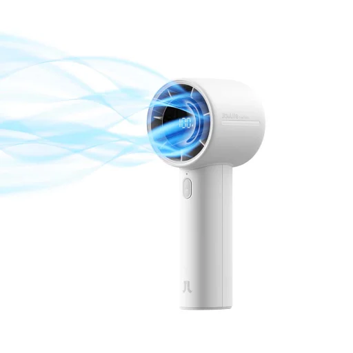 Jisulife Ručný ventilátor 10S 5000mAh Prenosný USB ventilátor - Sivý - 7