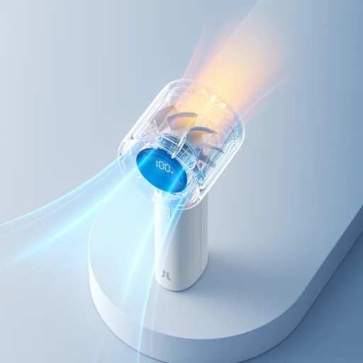 Jisulife Ručný ventilátor 10S 5000mAh Prenosný USB ventilátor - Sivý - 10