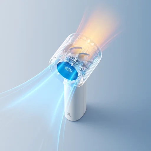 Jisulife Ručný ventilátor 10S 5000mAh Prenosný USB ventilátor - Sivý - 11