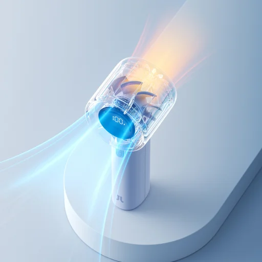 Jisulife Ručný ventilátor 10S 5000mAh Prenosný USB ventilátor - Modrý - 11