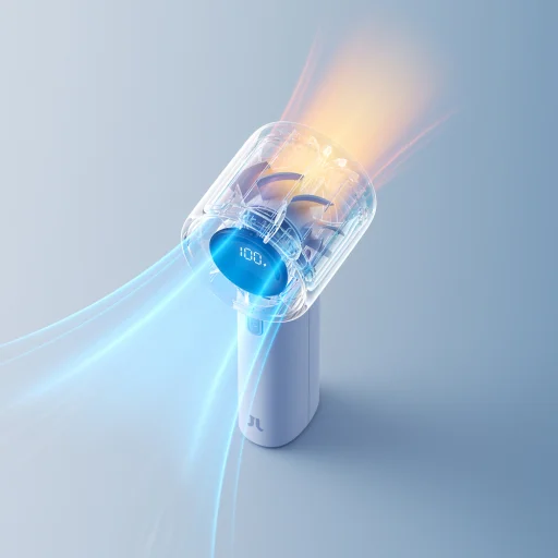 Jisulife Ručný ventilátor 10S 5000mAh Prenosný USB ventilátor - Modrý - 12