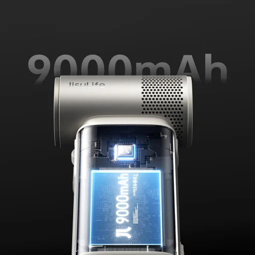 Jisulife Ručný ventilátor Ultra2 9000mAh 5 v 1 Mini prenosný USB ventilátor - Hnedá - 9