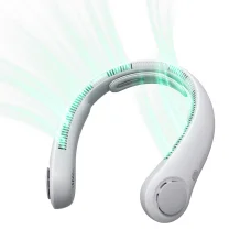 Jisulife Ventilátor na krk 4 5000mAh Prenosný USB ventilátor na krk - Sivý