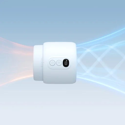 Jisulife Ventilátor na kočík 4 5000mAh Mini ventilátor s flexibilným statívom - Modrý - 11