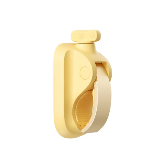 Jisulife ventilátor do kočíka 4 5000mAh mini ventilátor do kočíka s kovovým klipom - žltý - 3