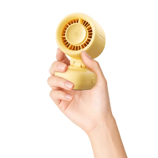 Jisulife ventilátor do kočíka 4 5000mAh mini ventilátor do kočíka s kovovým klipom - žltý - 15