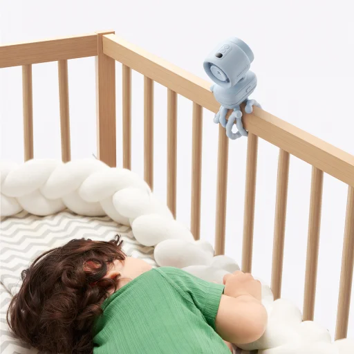 Jisulife Ventilátor na kočík 4 5000mAh Mini ventilátor s flexibilným statívom - Modrý - 25