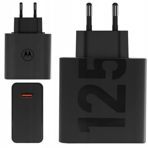 Motorola originálny Type-C 125W MC-1259 čierny sieťový USB-C nabíjací adaptér - 4