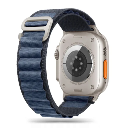 Apple Watch 8 / 9 / 10 / 11 / SE / Ultra (44 / 45 / 46 / 49 mm) Tech-Protect Nylon Pro nylonový remienok tmavomodrý / modrý - 1