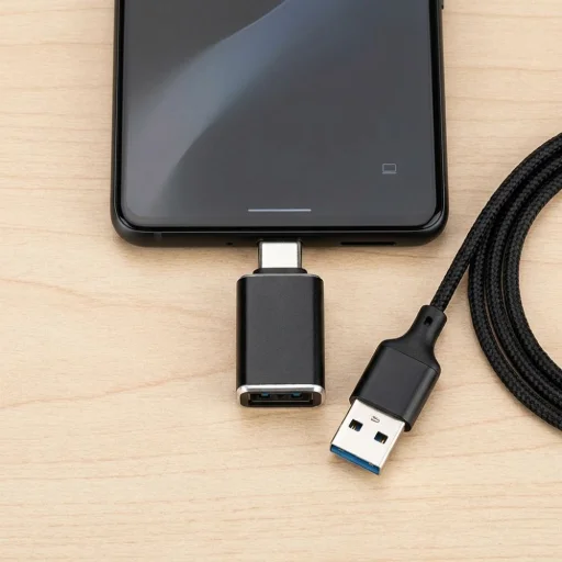 USB Type-C - USB A 3.0 adaptér Blue Star - čierny - 6