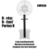 HOME CMF65 párásító ventilátor, 260 W, 64 cm-es lapátátmérő, 3 fokozat, 41 literes víztartály, oszcillálás thumbnail