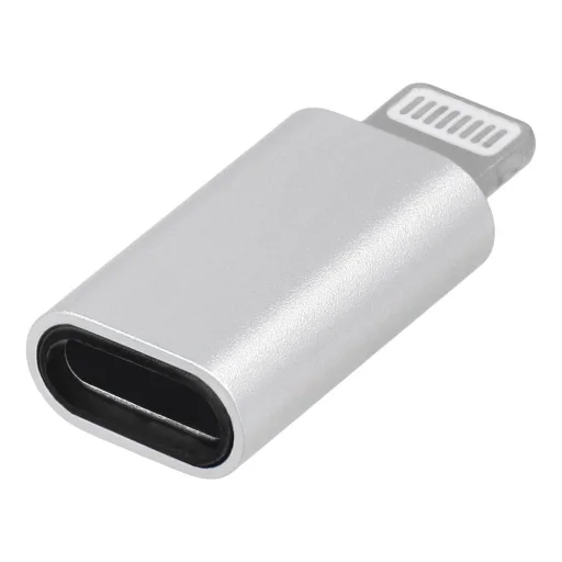 USB Type-C - Lightning adaptér Blue Star biely - 3