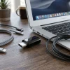 USB Type-C - Micro USB adaptér Blue Star - čierny thumbnail