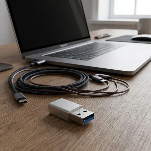 USB Type-C - USB-A 3.0 adaptér Blue Star - biely - 3