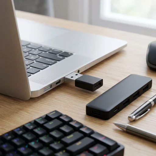 USB Type-C - USB-A 3.0 adaptér Blue Star - čierny - 5