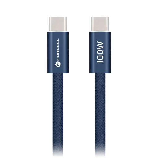 Forcell F-Energy QC4.0 PD 5A 100W Cafule Color USB-C - USB-C kábel 1,2 m ACYH23 tmavomodrý - 2