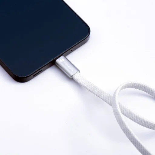 Forcell F-Energy QC4.0 PD 5A 100W Cafule Flat USB-C - USB-C kábel 1,2 m CCFN23 biely - 6