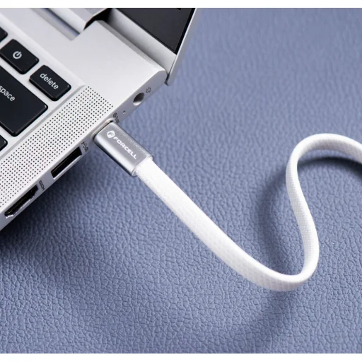 Forcell F-Energy QC4.0 PD 5A 100W Cafule Flat USB-C - USB-C kábel 1,2 m CCFN23 biely - 9