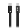 Forcell F-Energy QC4.0 PD 5A 100W Cafule Flat USB-C - USB-C kábel 1,2 m CCFN23 čierny thumbnail