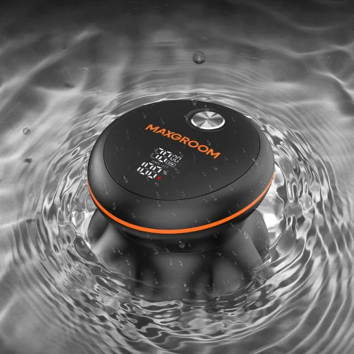 MAXGROOM JK-1688 Elektrický holiaci strojček na hlavu a bradu - čierny - 4