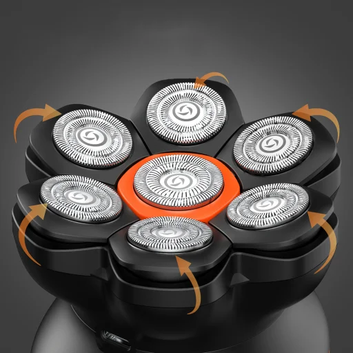 MAXGROOM JK-1688 Elektrický holiaci strojček na hlavu a bradu - čierny - 7