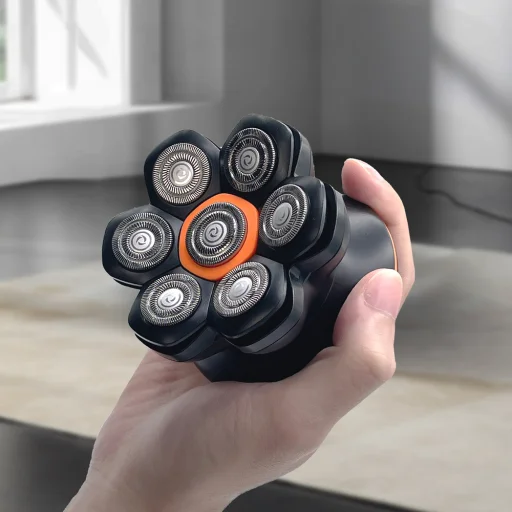 MAXGROOM JK-1688 Elektrický holiaci strojček na hlavu a bradu - čierny - 9